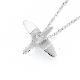 Sterling+Silver+Origami+Swan+Pendant