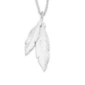 Feathers+Pendant+in+Sterling+Silver