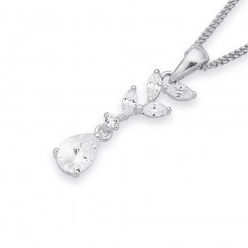 Cubic+Zirconia+Pendant+in+Sterling+Silver