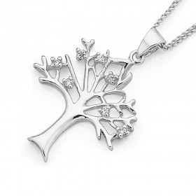 Cubic+Zirconia+Tree+of+Life+Pendant+in+Sterling+Silver.