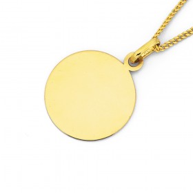 9ct-14mm-Round-Disc-Pendant on sale