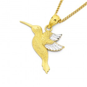 9ct+Humming+Bird+Pendant