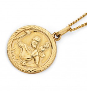 9ct+St.+Christopher+Medal