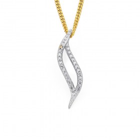 9ct%2C+Diamond+Set+Pendant