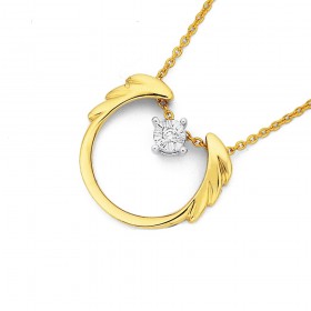 9ct-Diamond-Necklet on sale