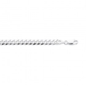 Sterling-Silver-22cm-Curb-Gents-Bracelet on sale