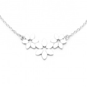 Flower+Necklace+in+Sterling+Silver