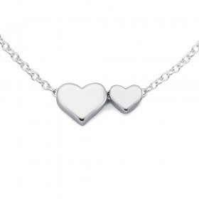 Double+Heart+Necklace+in+Sterling+Silver