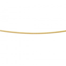 45cm+Fine+Diamond+Cut+Box+Chain+in+9ct+Yellow+Gold