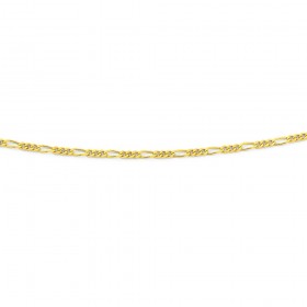 50cm+Solid+Figaro+Chain+in+9ct+Yellow+Gold