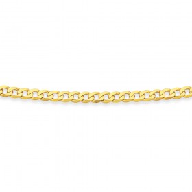 9ct+45cm+Wide+Curb+Chain