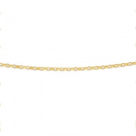 9ct+45cm+Solid+Oval+Belcher+Chain