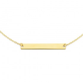 Bar-Necklet-in-9ct-Yellow-Gold on sale