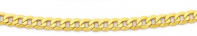 9ct-45cm-Bevelled-Cuban-Link-Chain on sale