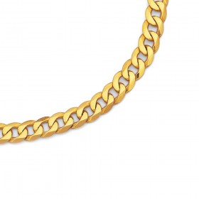 9ct-55cm-Bevelled-Cuban-Link-Chain on sale