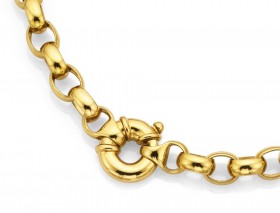 9ct-45cm-Solid-Oval-Belcher-Chain on sale