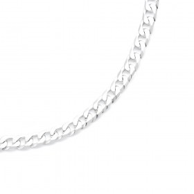 Sterling-Silver-45cm-Curb-Chain-Necklace on sale