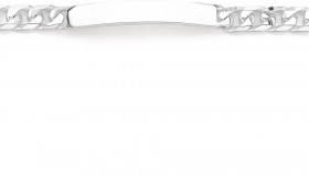 Sterling-Silver-21cm-Curb-ID-Bracelet on sale