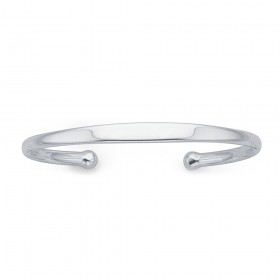 Sterling-Silver-Plain-Cuff-Bangle on sale
