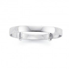 Sterling-Silver-Patterned-Plain-Baby-Expander-Bangle on sale