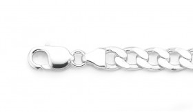 Sterling-Silver-21cm-Curb-Bracelet on sale