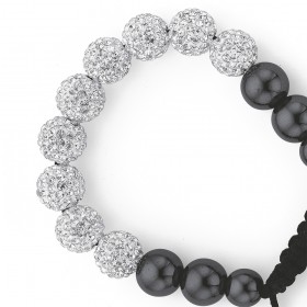 Black-and-Crystal-Bracelet on sale