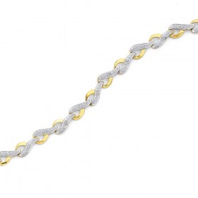 9ct-Diamond-Bracelet on sale