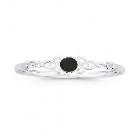 Celtic-Black-Onyx-Bangle-in-Sterling-Silver on sale