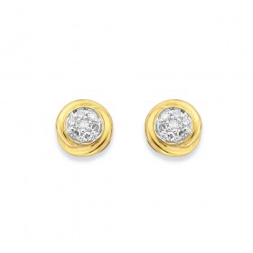 9ct+Diamond+Studs