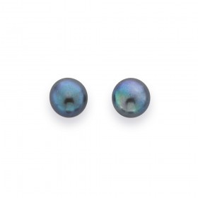 Black-Freshwater-Pearl-Studs-in-9ct-Yellow-Gold on sale