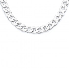 Sterling+Silver+55cm+Curb+Chain