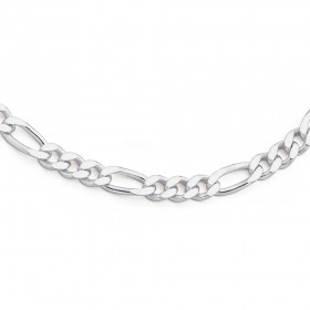 Sterling+Silver+55cm+Figaro+Chain