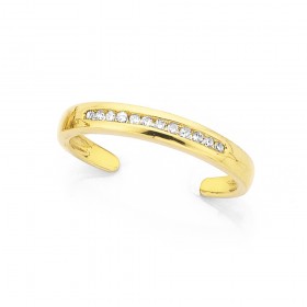 9ct%2C+Diamond-set+Toe+Ring