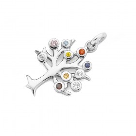 Multi-Colour-Cubic-Zirconia-Tree-Of-Life-Charm-in-Sterling-Silver on sale