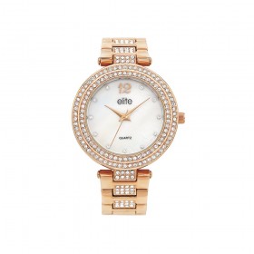 Elite-Ladies-Rose-Tone-MOP-Dial-Watch on sale