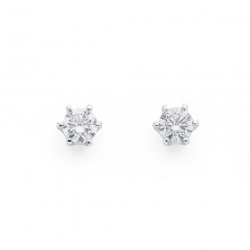 9ct-White-Gold-Diamond-Studs-Total-Diamond-Weight50ct on sale