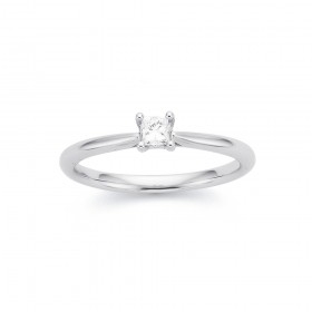 9ct-White-Gold-15ct-Princess-Cut-Solitaire-Diamond-Ring on sale