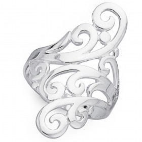 Sterling+Silver+Scroll+Ring