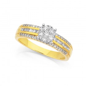 9ct-Diamond-Ring-Total-Diamond-Weight50ct on sale