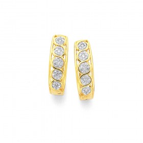 9ct-Diamond-Huggie-Earrings on sale