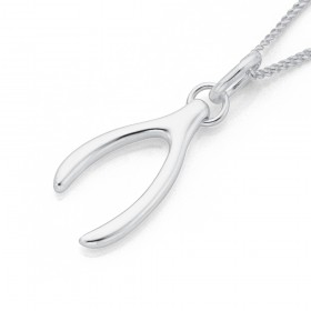 Sterling+Silver+Wishbone+Pendant