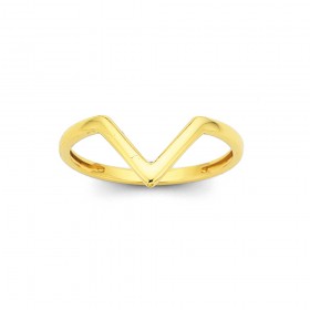 9ct+Chevron+%26%23039%3BV%26%23039%3B+Ring