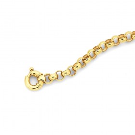 9ct-21cm-Belcher-Bolt-Ring-Bracelet on sale