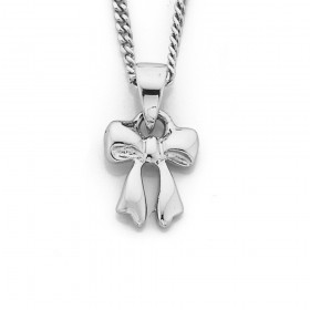 Sterling+Silver+Mini+Bow+Pendant