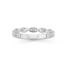 Sterling+Silver+Marquise+Cubic+Zirconia+Ring