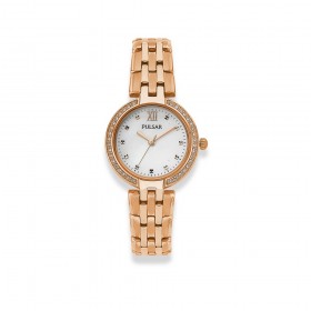 Pulsar-Ladies-Rose-Gold-Plated-MOP-Dial-Watch on sale