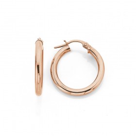 9ct-Rose-Gold-Hoops-15mm on sale