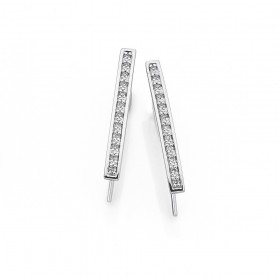 9ct-White-Gold-Diamond-Earrings on sale