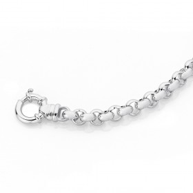 Sterling-Silver-21cm-Belcher-Bolt-Ring-Bracelet on sale