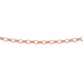 9ct-Rose-Gold-45cm-Oval-Belcher-Chain on sale